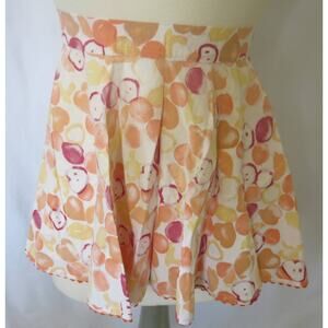 VINTAGE 1950/1960 Half Apron Handmade Apple/Lemon/Orange Pocket Ric Rac Farm